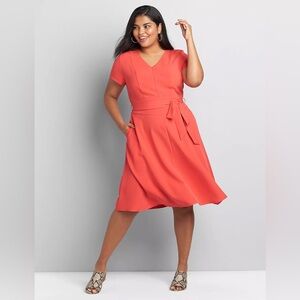 NWT Lane Bryant Coral Dress Size 22